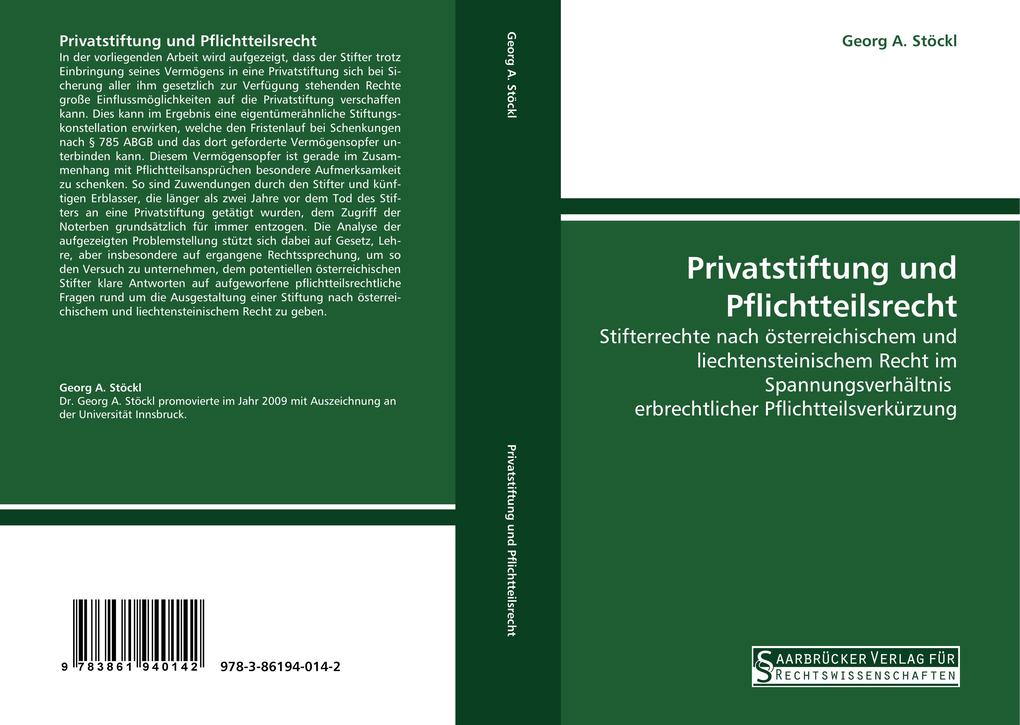 Privatstiftung und Pflichtteilsrecht