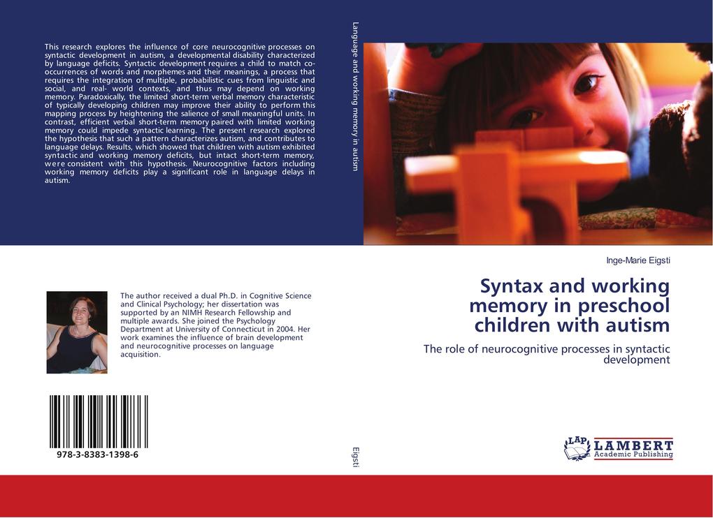 Syntax and working memory in preschool children with autism