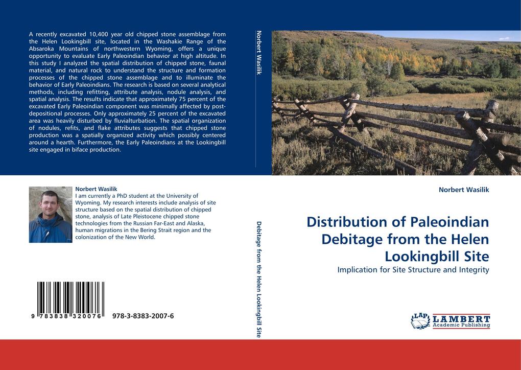 Distribution of Paleoindian Debitage from the Helen Lookingbill Site