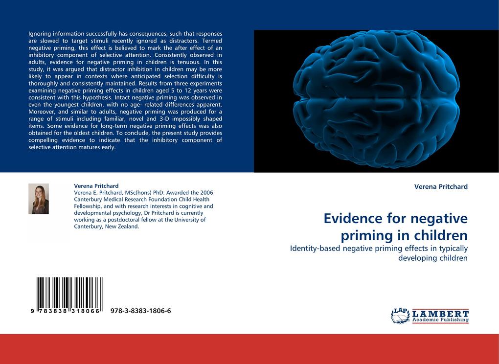 Evidence for negative priming in children