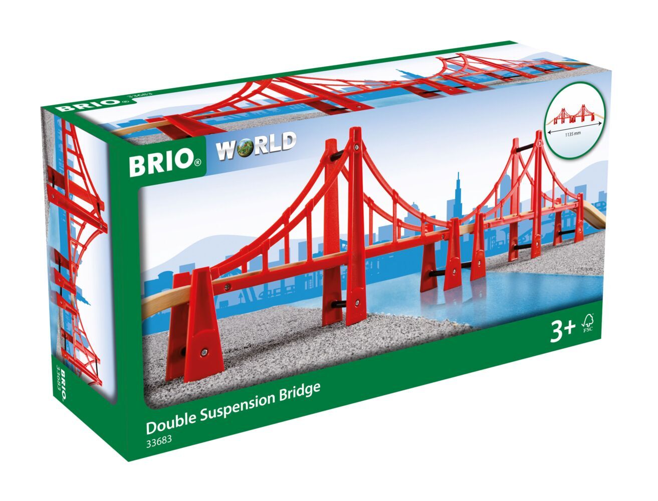 BRIO World Double Suspension Bridge
