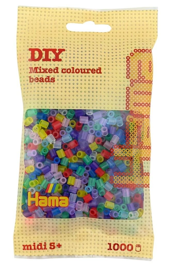 Hama - Perlen transparent gemischt 1000 Stück