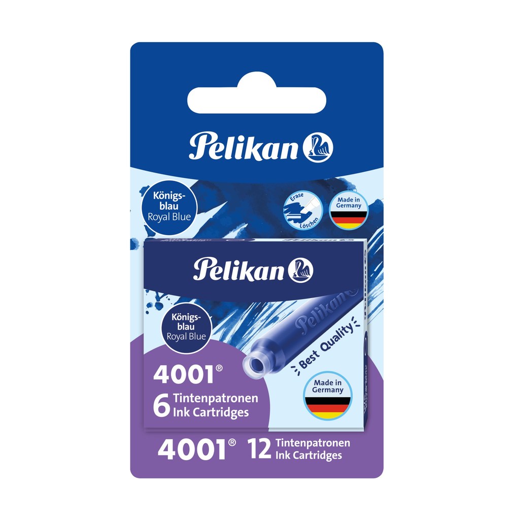 Pelikan Füllerpatronen 4001® 2 x 6er Set königsblau