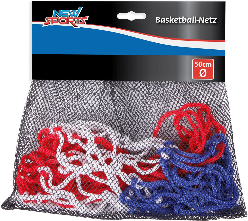 New Sports Basketball-Netz bunt 50 cm