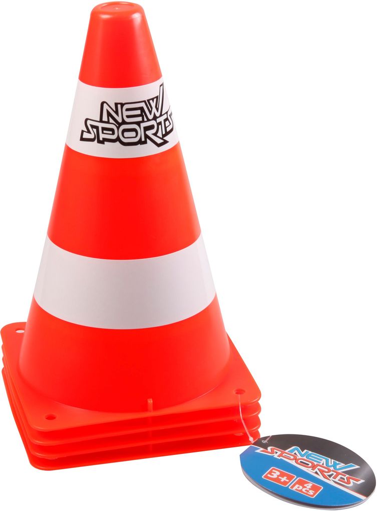 New Sports Pylonenset 4 Stück Höhe ca. 26 cm