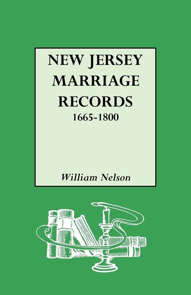New Jersey Marriage Records 1665-1800