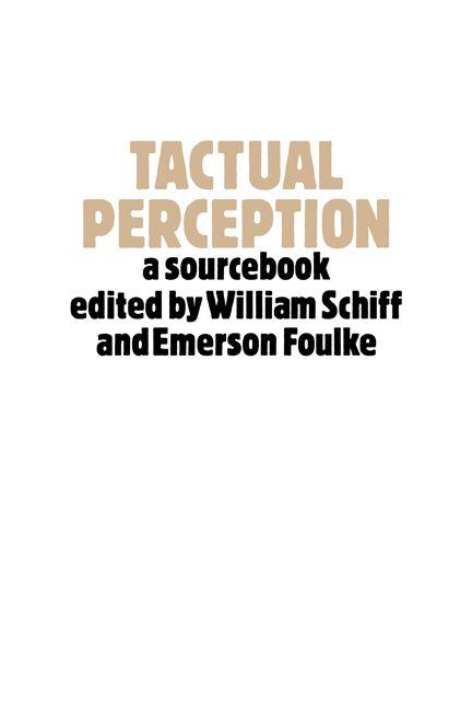 Tactual Perception