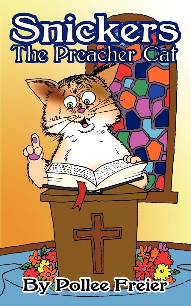 Image of Snickers the Preacher Cat.