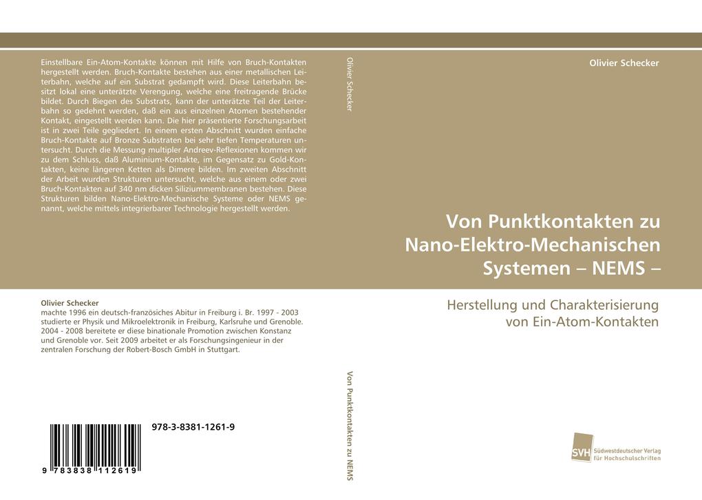 Von Punktkontakten zu Nano-Elektro-Mechanischen Systemen - NEMS -