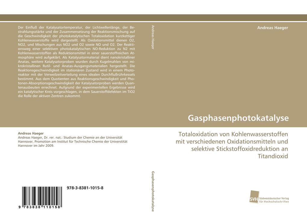 Gasphasenphotokatalyse