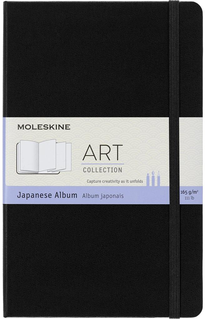 MOLESKINE Japanisches Album, 165g/qm, L/A5, Hardcover, sw