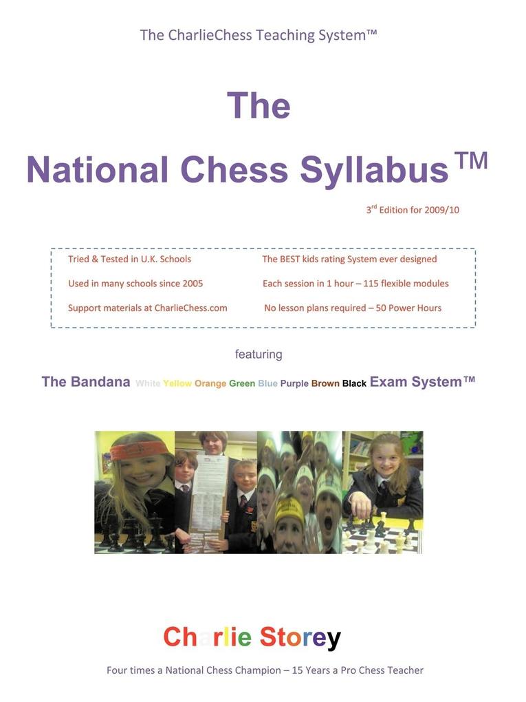 The National Chess Syllabus Featuring the Bandana Martial Art Exam System - Charlie Storey