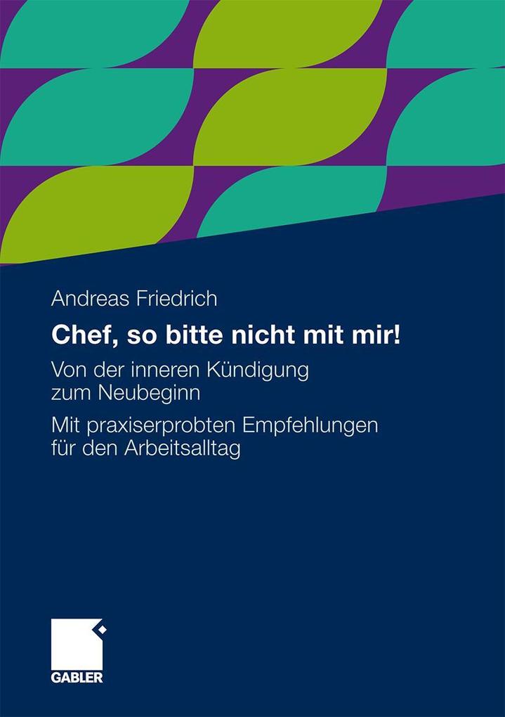 Chef so bitte nicht mit mir!