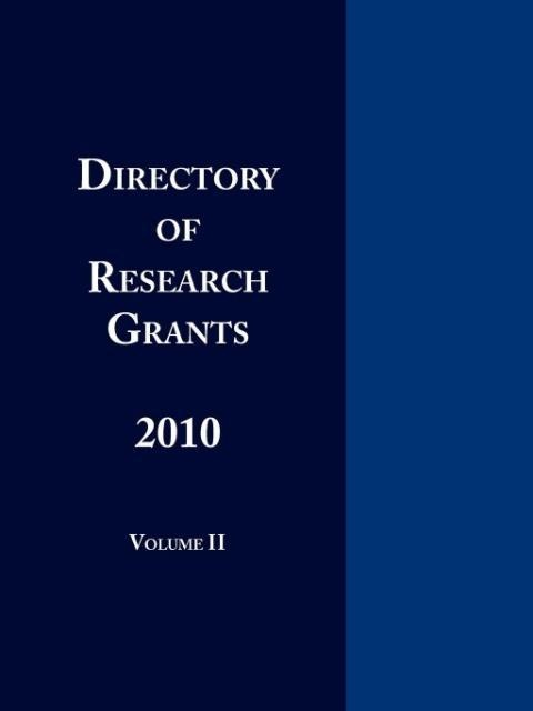 Directory of Research Grants 2010 Volume 2