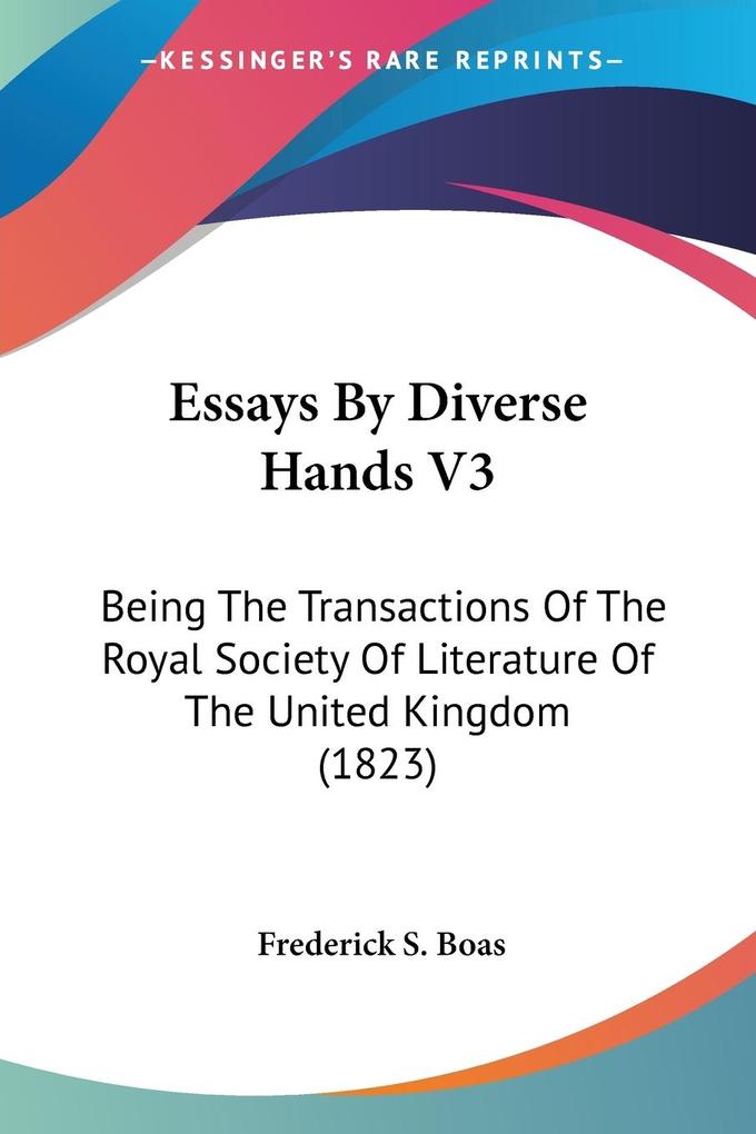 Essays By Diverse Hands V3