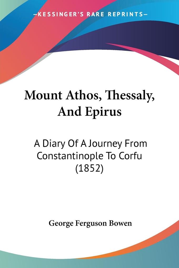 Mount Athos Thessaly And Epirus
