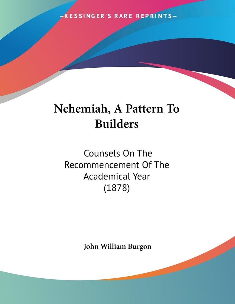 Nehemiah A Pattern To Builders