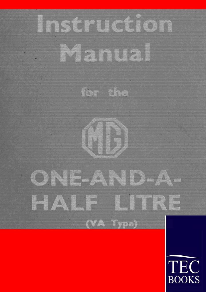Instruction Manual for the MG 15 Litre