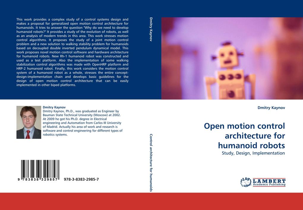 Open motion control architecture for humanoid robots