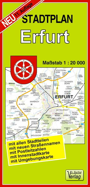 Stadtplan Erfurt 1 : 20 000