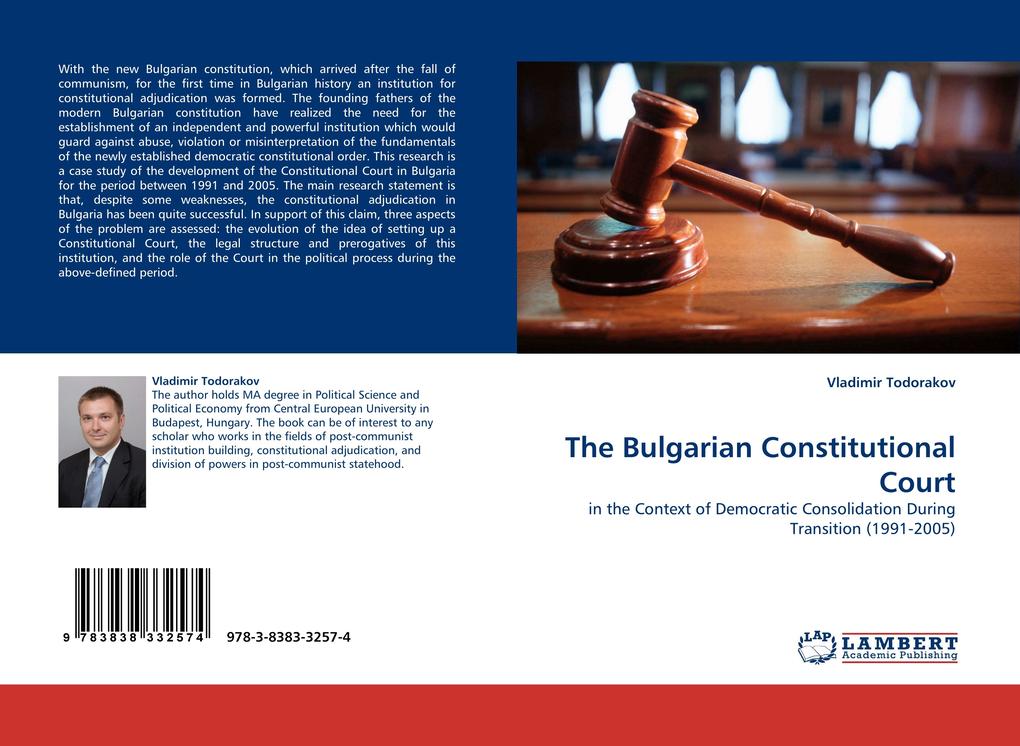 The Bulgarian Constitutional Court - Vladimir Todorakov