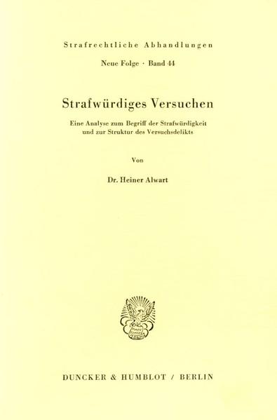 Strafwürdiges Versuchen.