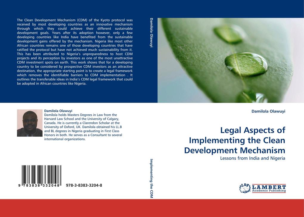Legal Aspects of Implementing the Clean Development Mechanism als Buch von Damilola Olawuyi - Damilola Olawuyi