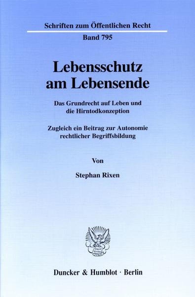 Lebensschutz am Lebensende.