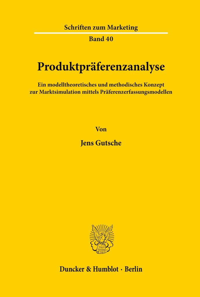 Produktpräferenzanalyse.