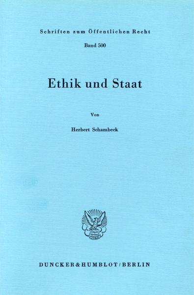 Ethik und Staat.