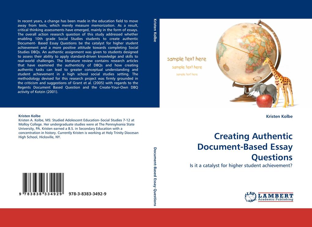 Creating Authentic Document-Based Essay Questions