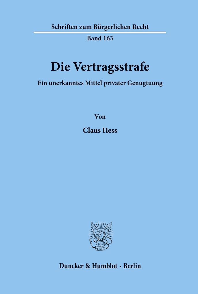 Die Vertragsstrafe.