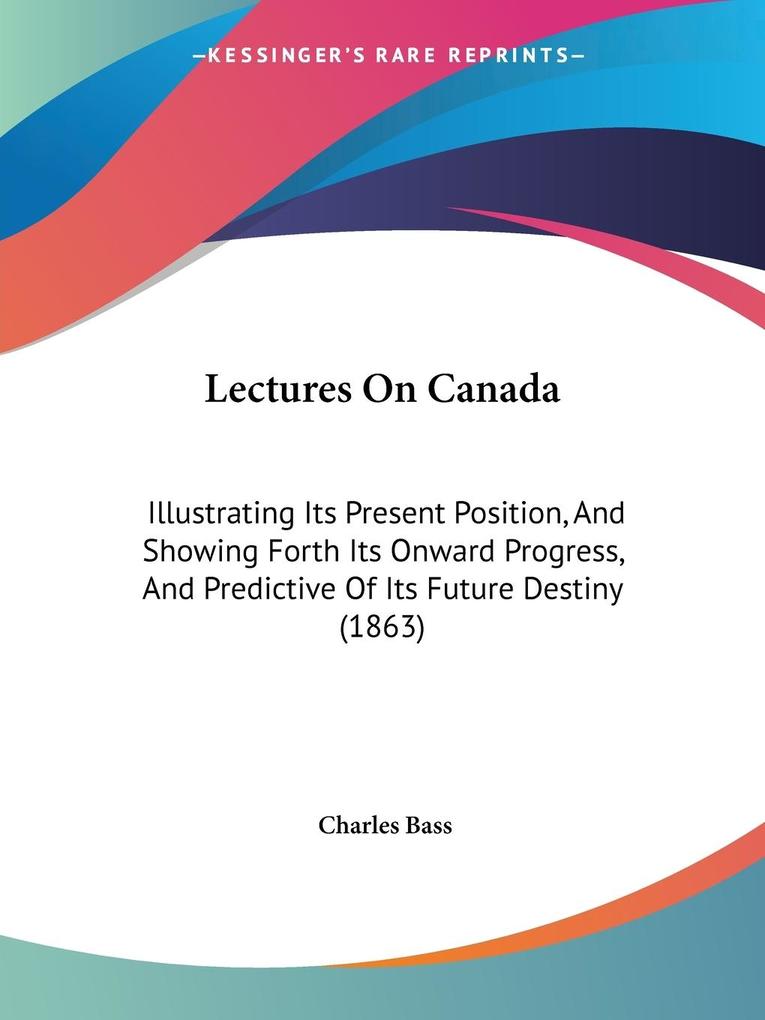 Lectures On Canada