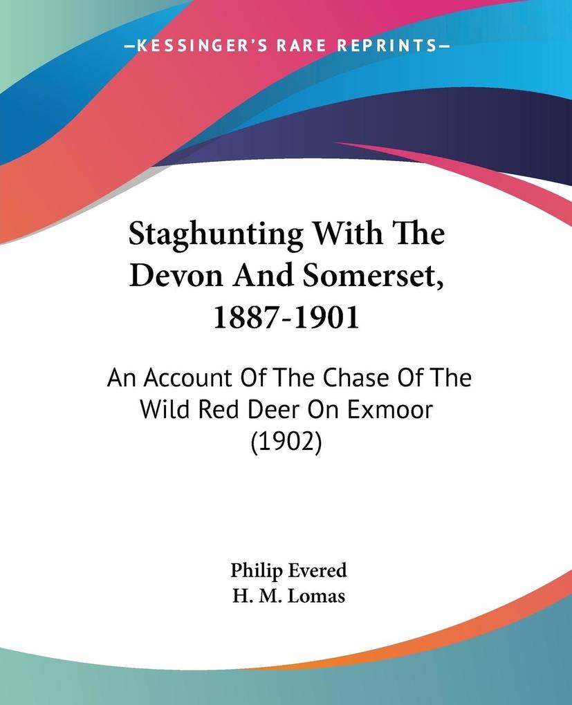 Staghunting With The Devon And Somerset 1887-1901