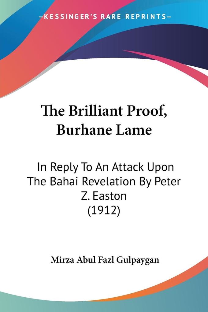 The Brilliant Proof Burhane Lame
