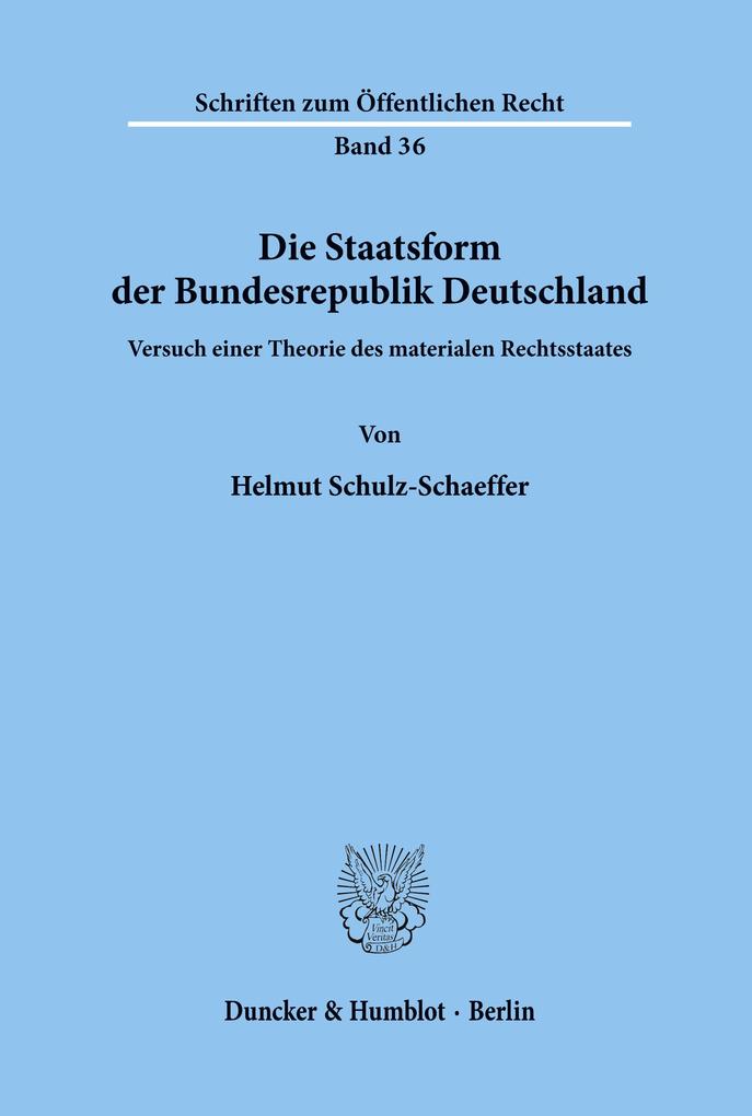 Die Staatsform der Bundesrepublik Deutschland.