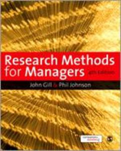 Research Methods for Managers - John Gill/ Phil Johnson