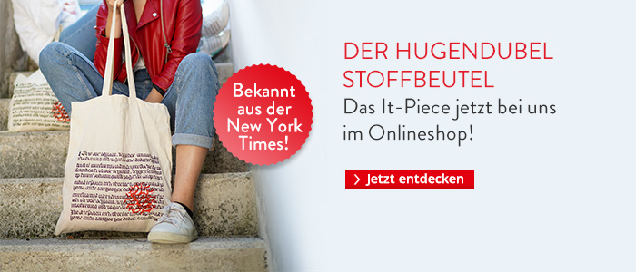 Bekannt aus der New York Times: Der Hugendubel Stoffbeutel